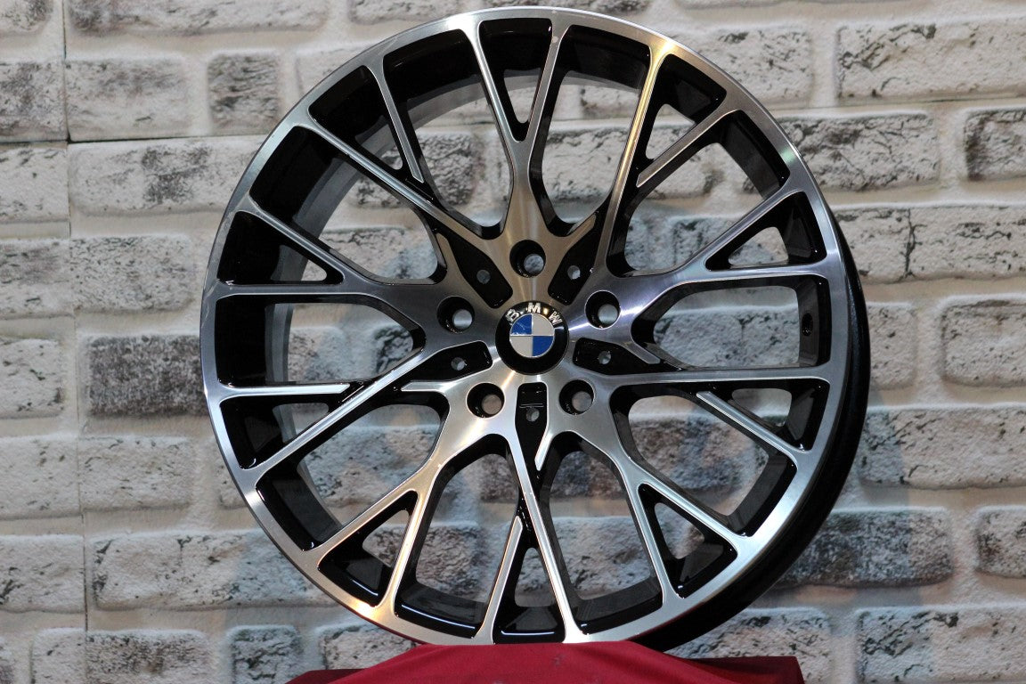 R1 Wheels 18 inç 5*120 ET40 Siyah Jant Takımı (J-1333) - KolayOto