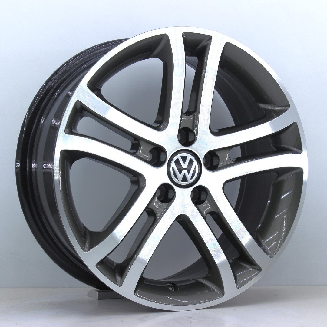 R1 Wheels 16 inç 5*100 ET35 Metalik Gri Jant Takımı (J-2706) - KolayOto