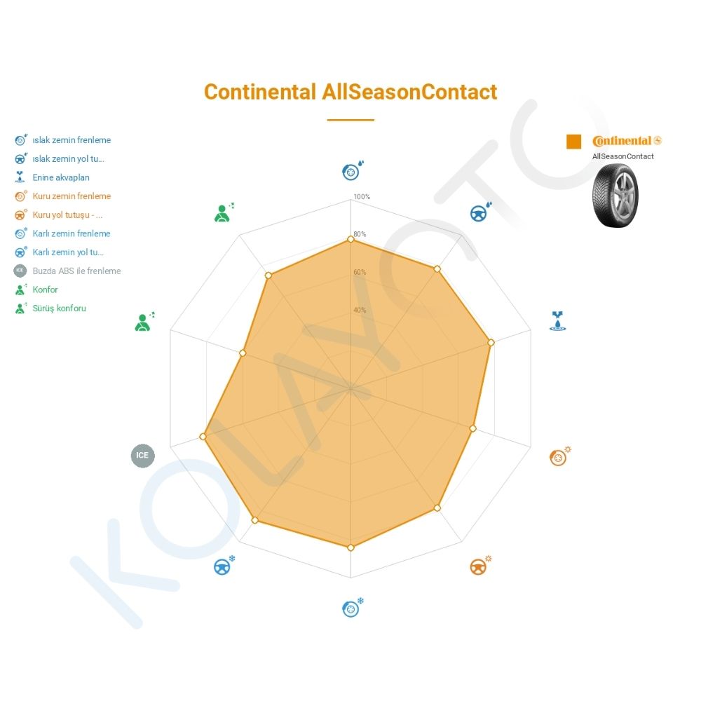 Continental AllSeasonContact 225/55R19 99V