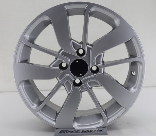 R1 Wheels 15 inç 4*100 ET35 Metalik Gri Jant Takımı (J-962) - KolayOto