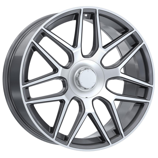 R1 Wheels 22 inç 5*130 ET40 Füme Jant Takımı (J-3782)