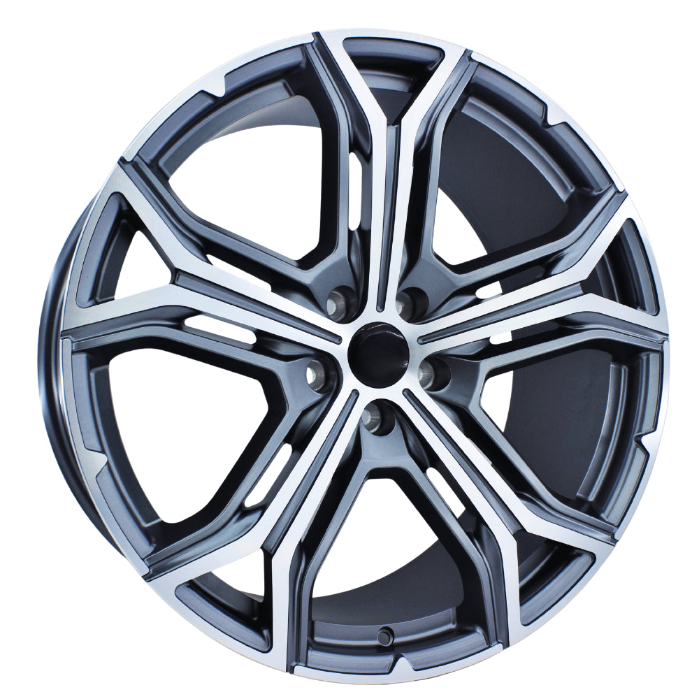 R1 Wheels 21 inç 5*114.3 ET35 Füme Jant Takımı (J-3737) - KolayOto