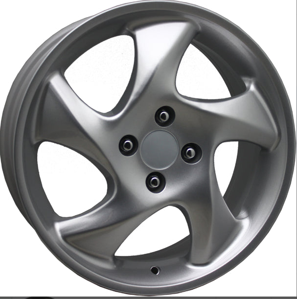 R1 Wheels 16 inç 5*100 ET35 Metalik Gri Jant Takımı (J-3726)
