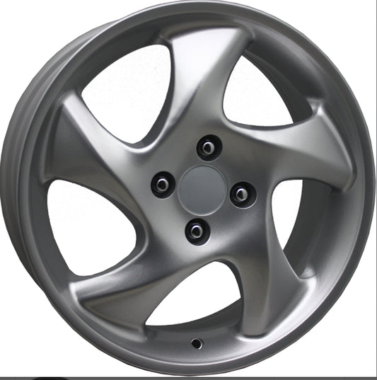 R1 Wheels 16 inç 5*100 ET35 Metalik Gri Jant Takımı (J-3726)