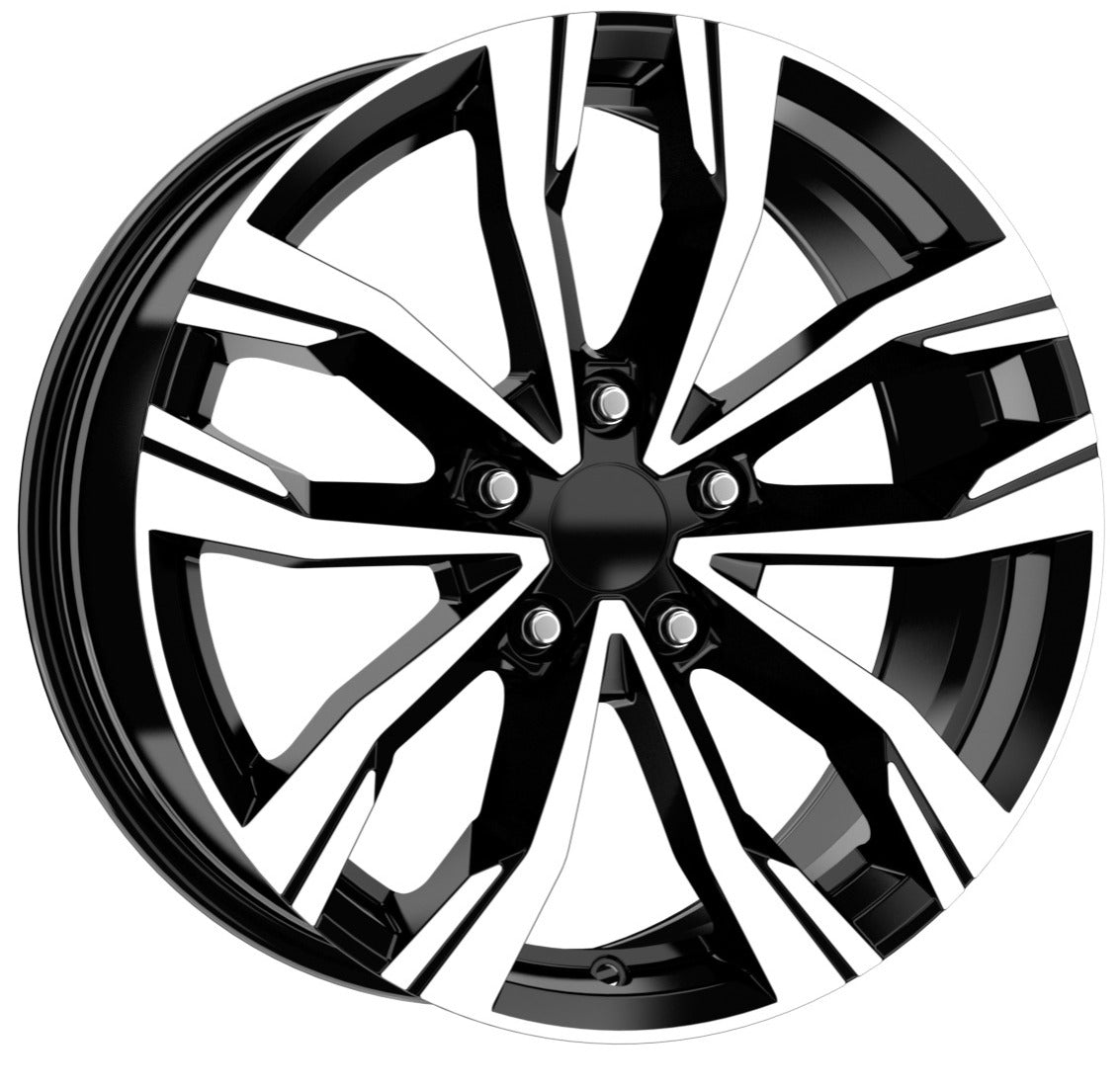 R1 Wheels 18 inç 5*114.3 ET40 Parlak Siyah Jant Takımı (J-3688) - KolayOto