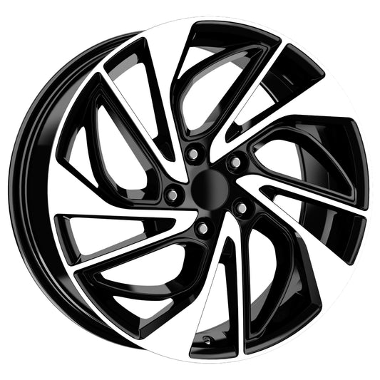 R1 Wheels 18 inç 5*114.3 ET50 Parlak Siyah Jant Takımı (J-879) - KolayOto