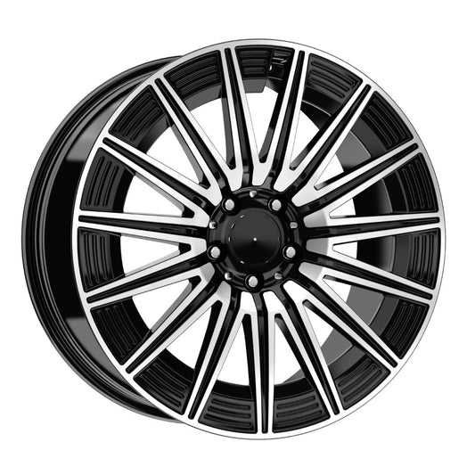 R1 Wheels 18 inç 5*112 ET35 Parlak Siyah Jant Takımı (J-3746) - KolayOto