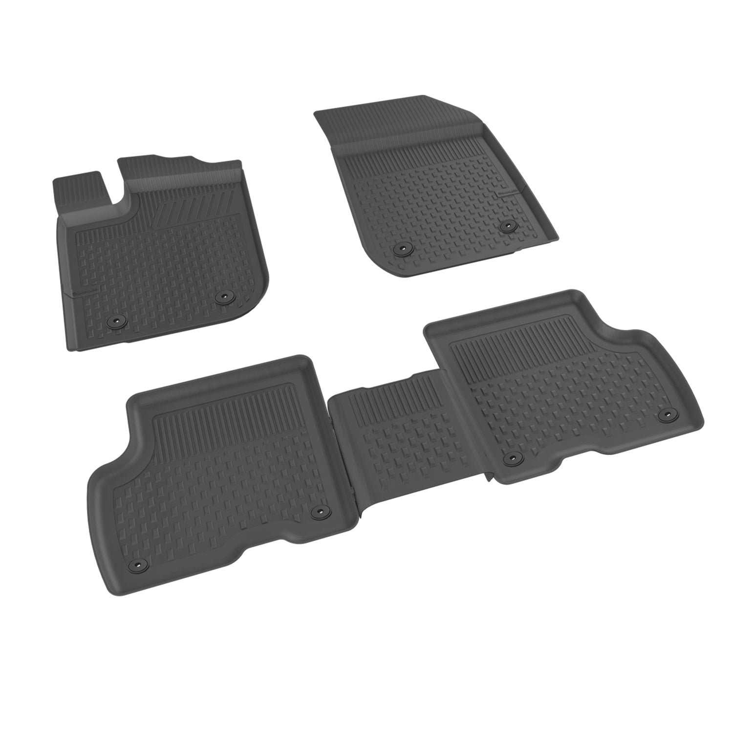 Sahler Dacia Logan I Sedan / SW 2004-2012 Uyumlu 4.5D Havuzlu Siyah Oto Paspas Takımı - KolayOto