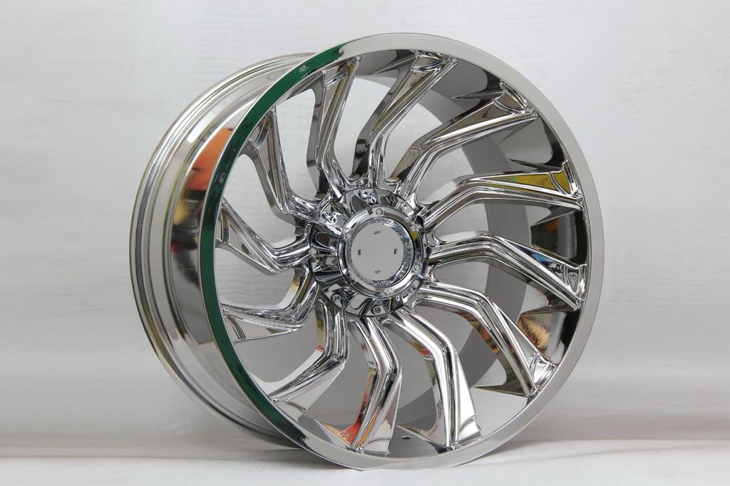 R1 Wheels 22 inç 6*139.7 ET44 Krom Jant Takımı (J-720) - KolayOto