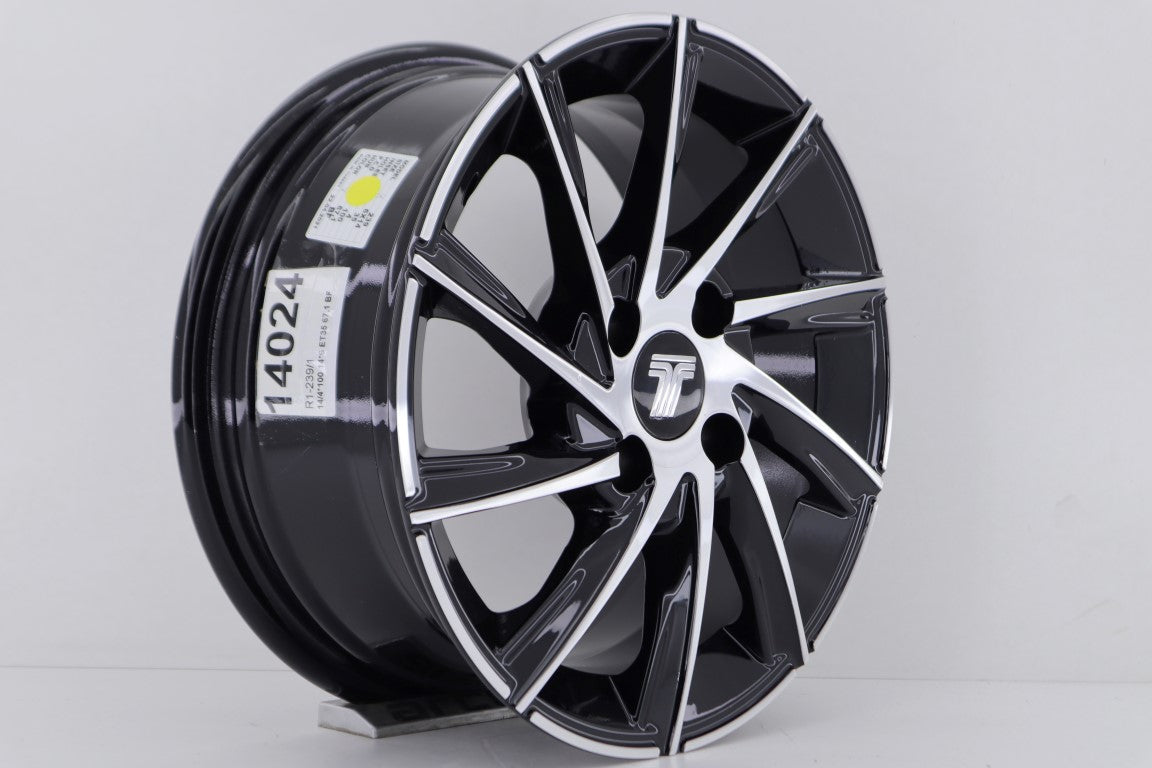 R1 Wheels 14 inç 4*100 ET35 Siyah Jant Takımı (J-261) - KolayOto