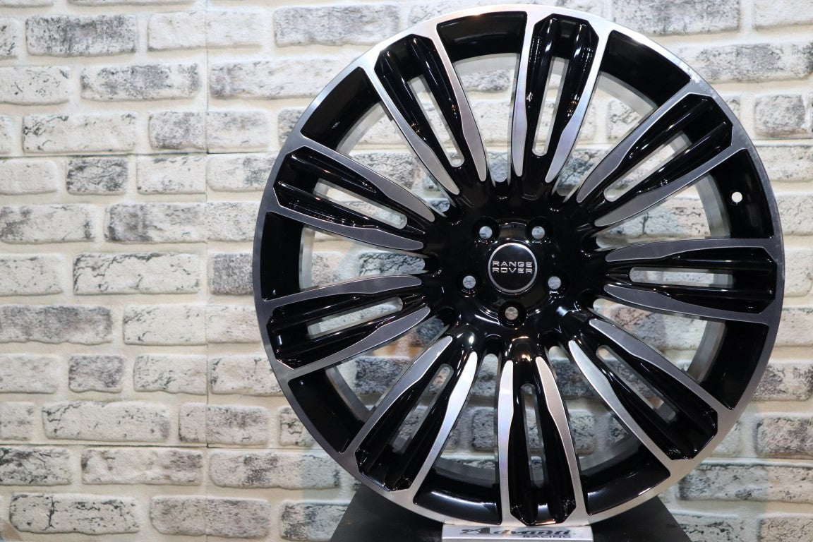 R1 Wheels 22 inç 5*108 ET45 Siyah Jant Takımı (J-1486) - KolayOto