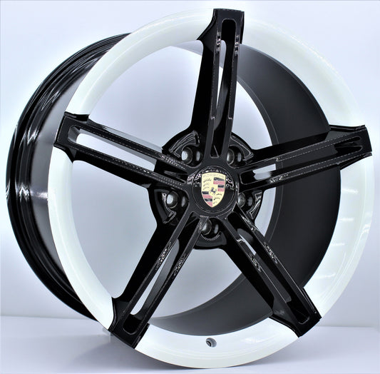 R1 Wheels 21 inç 5*130 ET60 Siyah-Beyaz Jant Takımı (J-547) - KolayOto