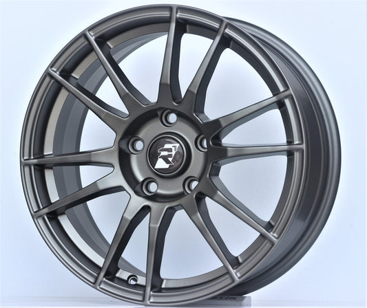 R1 Wheels 17 inç 5*114.3 ET35 Mat Füme Jant Takımı (J-1528) - KolayOto