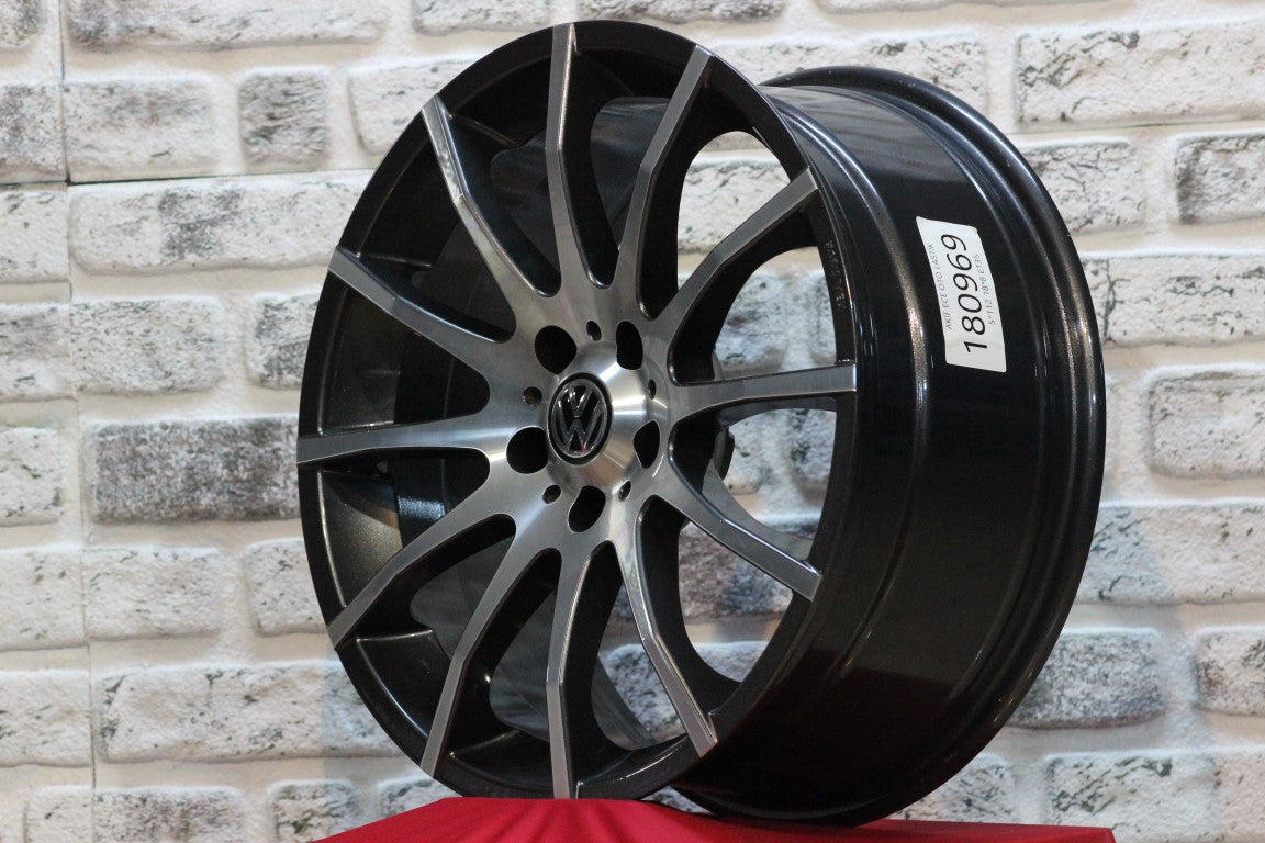 R1 Wheels 18 inç 5*112 ET35 Füme Jant Takımı (J-1403) - KolayOto