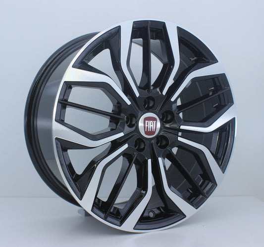 R1 Wheels 17 inç 5*100 ET40 Parlak Siyah Jant Takımı (J-1229) - KolayOto