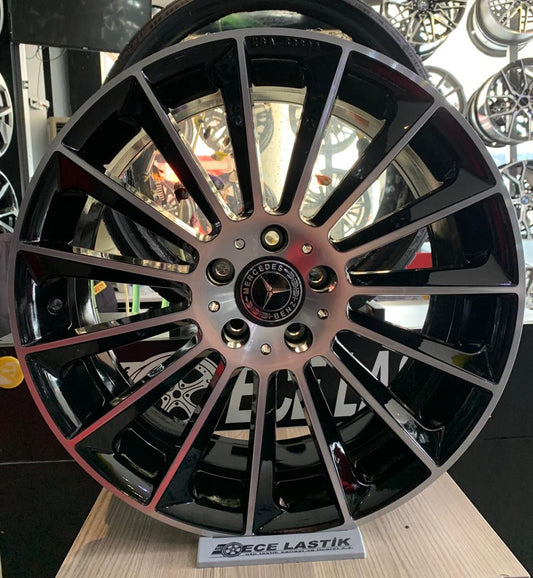 R1 Wheels 19 inç 5*112 ET35 Parlak Siyah Jant Takımı (J-1419) - KolayOto