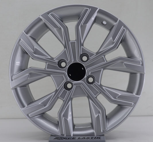 R1 Wheels 15 inç 4*100 ET35 Metalik Gri Jant Takımı (J-1045) - KolayOto