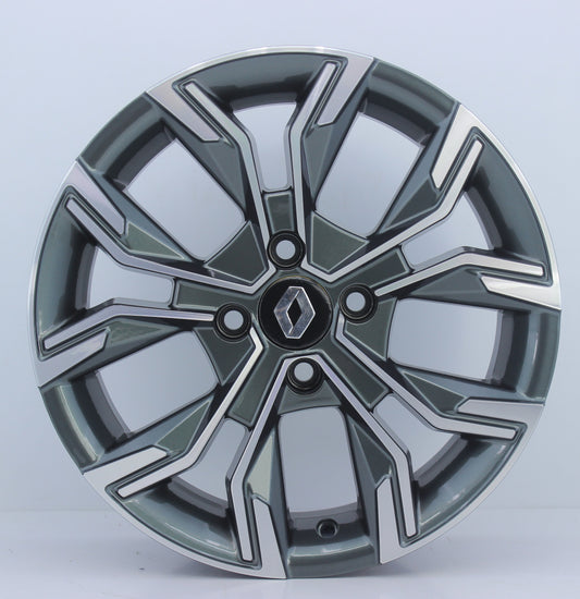 R1 Wheels 15 inç 4*100 ET35 Füme Jant Takımı (J-1352) - KolayOto