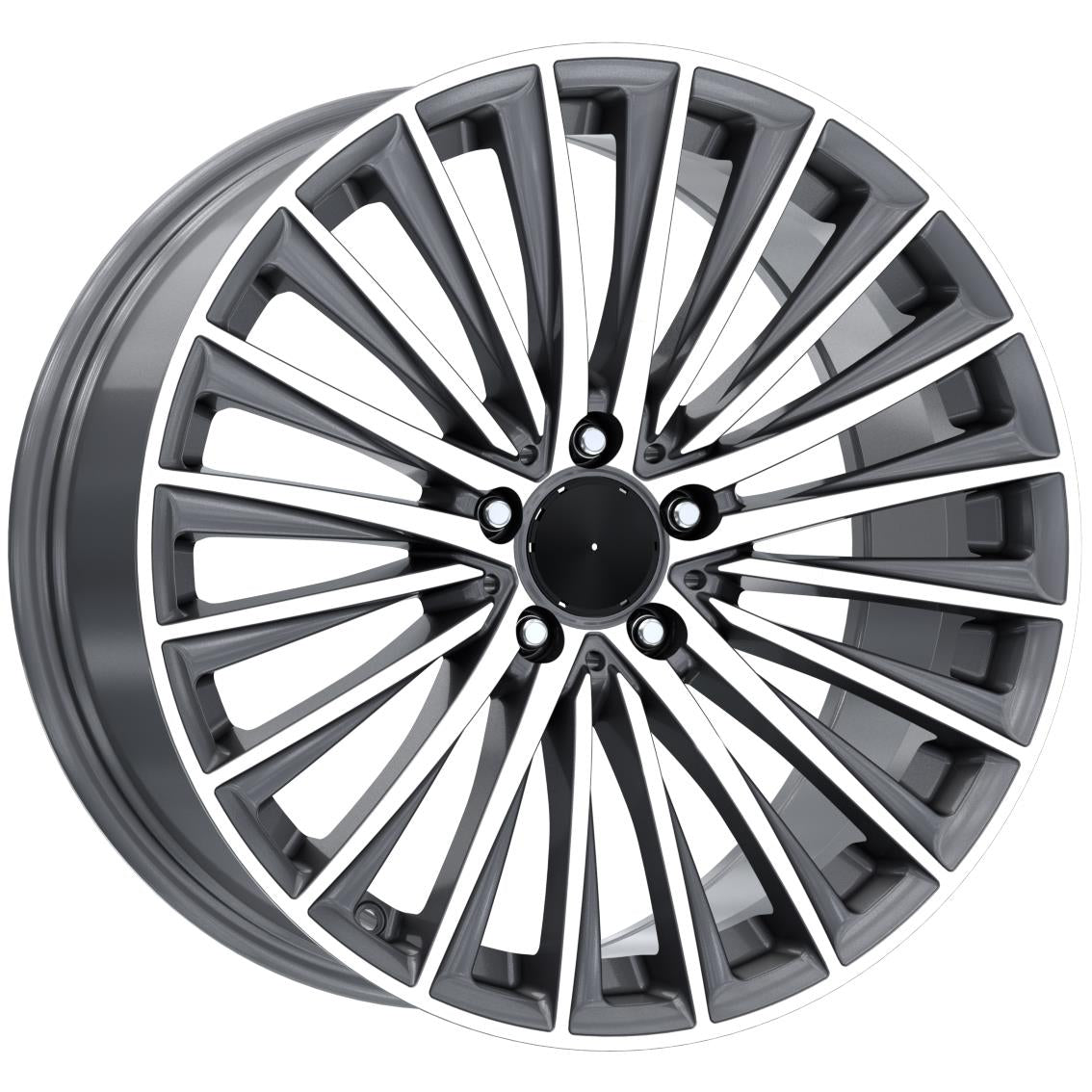 R1 Wheels 20 inç 5*112 ET40 Füme Jant Takımı (J-3725)