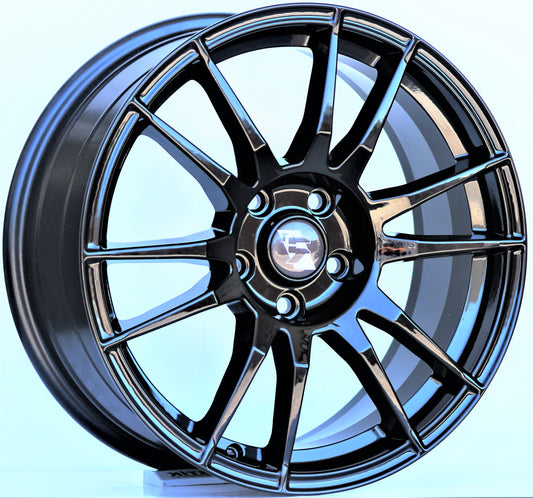 R1 Wheels 17 inç 5*100 ET35 Siyah Jant Takımı (J-3100) - KolayOto