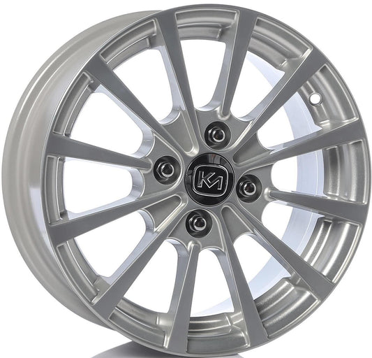 R1 Wheels 14 inç 4*100 ET34 Metalik Gri Jant Takımı (J-491) - KolayOto