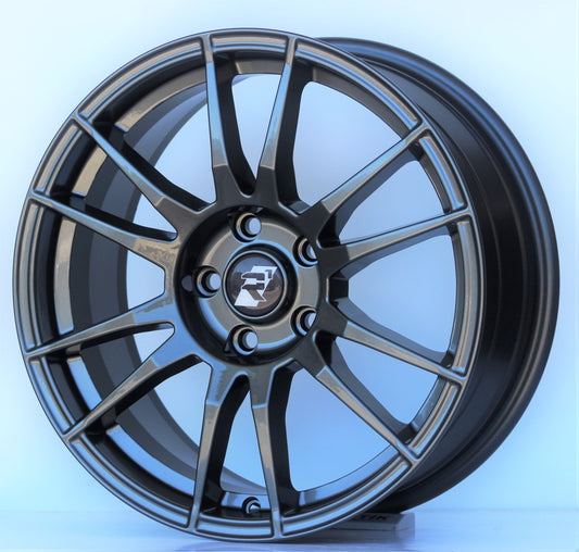 R1 Wheels 17 inç 4*100 ET35 Füme Jant Takımı (2586) - KolayOto