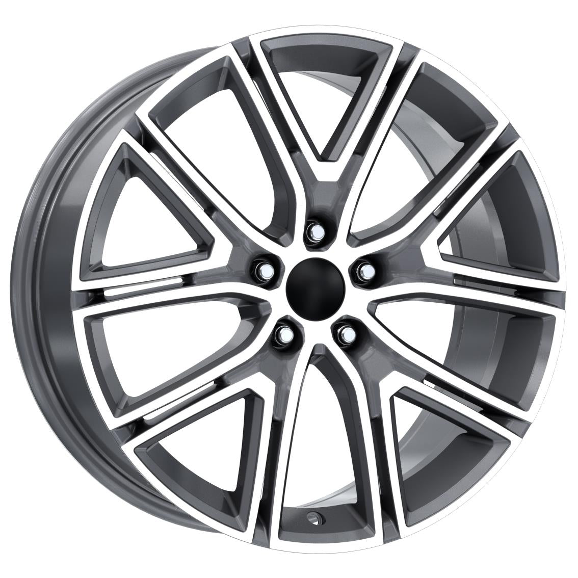 R1 Wheels 18 inç 5*108 ET50 Füme Jant Takımı (J-1303) - KolayOto