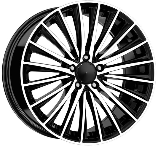 R1 Wheels 20 inç 5*112 ET40 Parlak Siyah Jant Takımı (J-3708)
