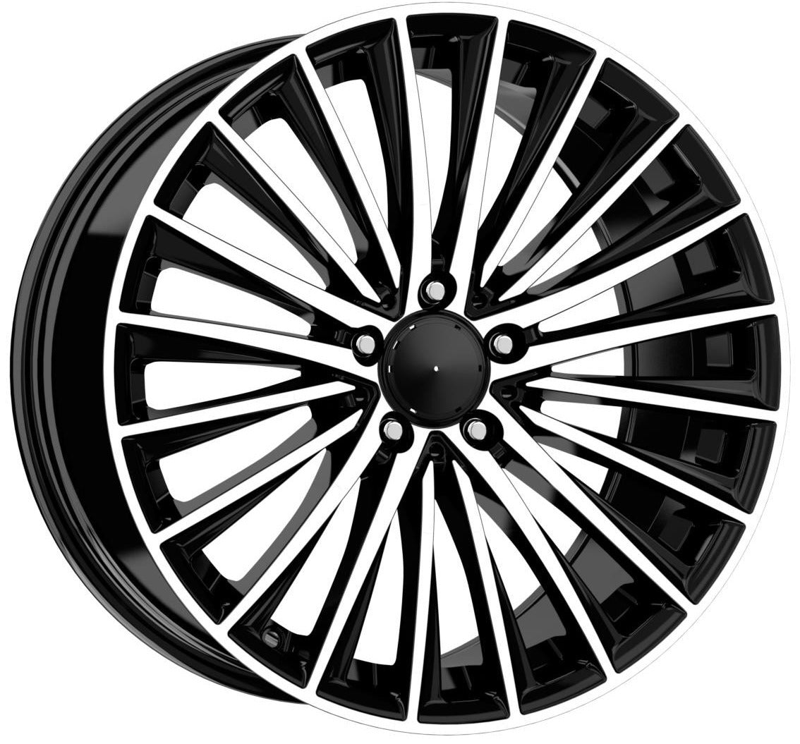 R1 Wheels 20 inç 5*112 ET40 Parlak Siyah Jant Takımı (J-3708) - KolayOto