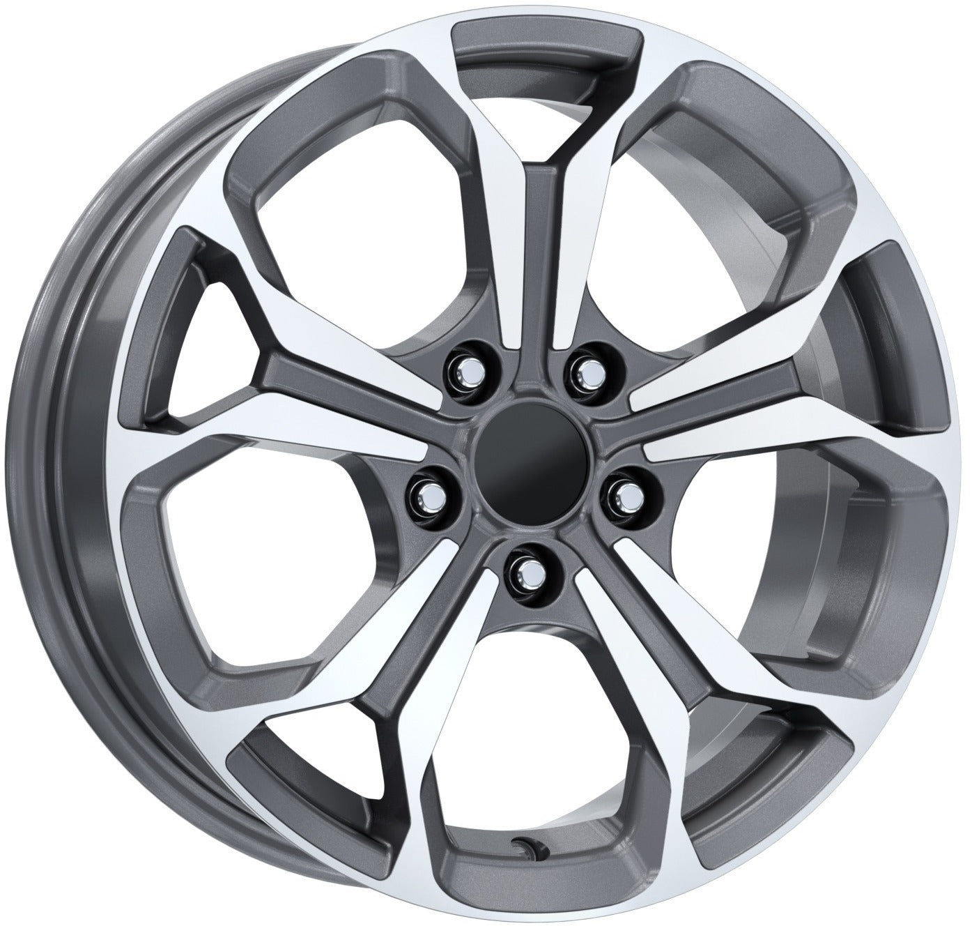 R1 Wheels 16 inç 5*108 ET40 Füme Jant Takımı (J-3657) - KolayOto