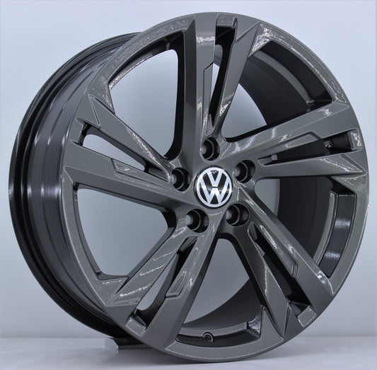 R1 Wheels 18 inç 5*112 ET40 Füme Jant Takımı (J-815) - KolayOto