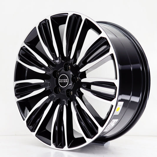 R1 Wheels 22 inç 5*120 ET49 Siyah Jant Takımı (J-496) - KolayOto