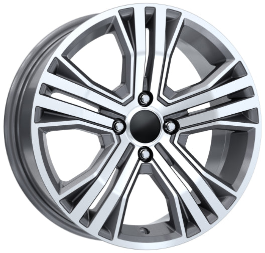 R1 Wheels 16 inç 5*114 ET40 Füme Jant Takımı (J-3577) - KolayOto
