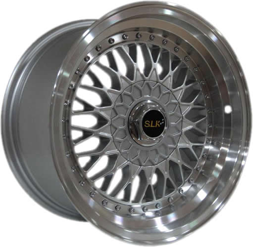 SLK 14 inç 4*100 ET15 Gri-Krom Jant Takımı (J-2114) - KolayOto