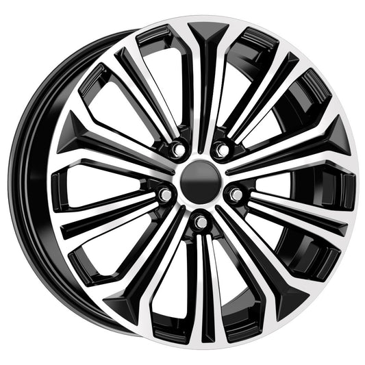 R1 Wheels 16 inç 5*114.3 ET40 Parlak Siyah Jant Takımı (2550) - KolayOto
