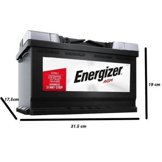 Energizer Max Premium EA80L4 AGM Start-Stop 12V 80 Ah Akü Modelleri