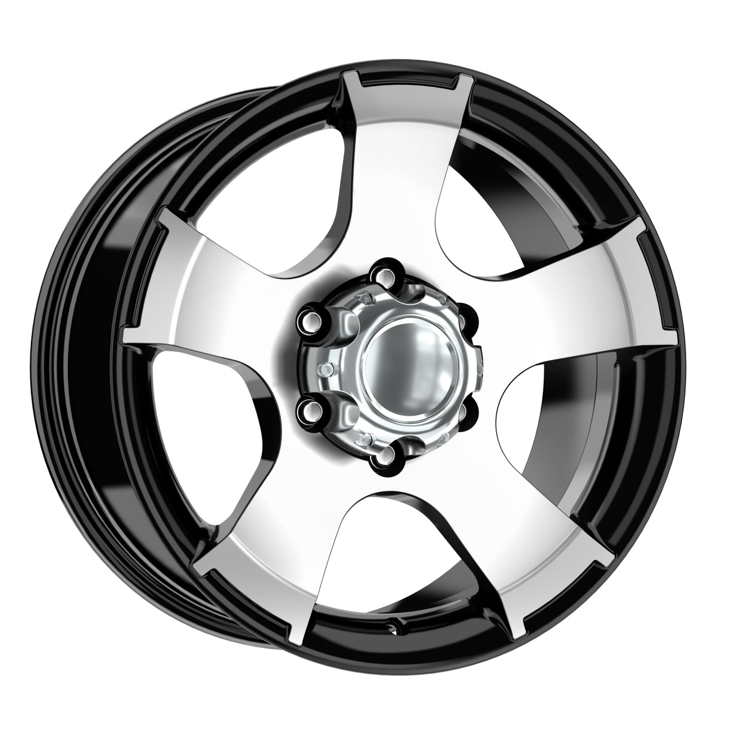 R1 Wheels 16 inç 6*120 ET35 Parlak Siyah Jant Takımı (J-3765) - KolayOto
