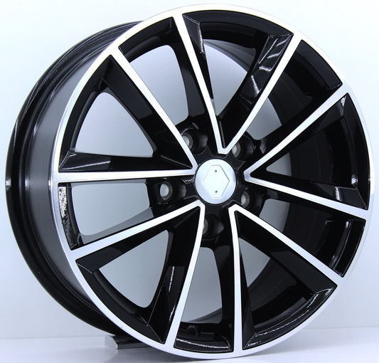 R1 Wheels 16 inç 5*114.3 ET35 Parlak Siyah Jant Takımı (J-1769) - KolayOto