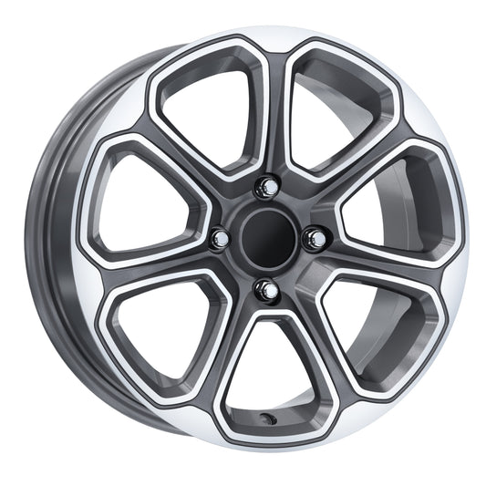 R1 Wheels 15 inç 4*108 ET35 Füme Jant Takımı (J-3747)