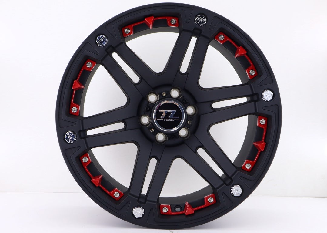 Tork 18 inç 6*139.7 ET-13 Mat Siyah Jant Takımı (J-2281) - KolayOto