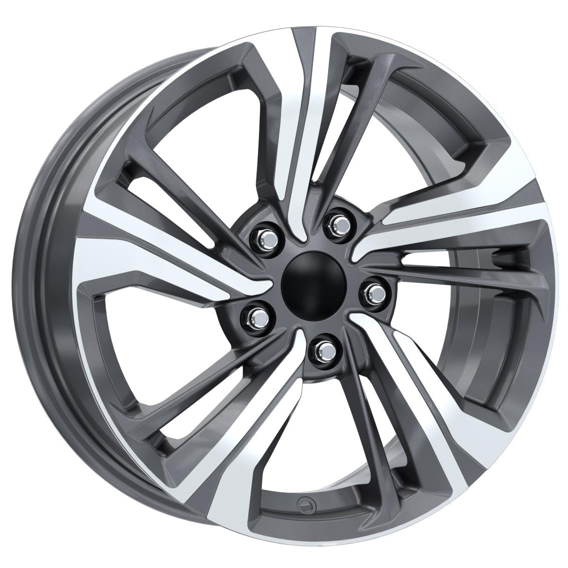 R1 Wheels 16 inç 5*114 ET45 Füme Jant Takımı (J-1195) - KolayOto