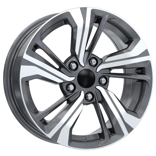 R1 Wheels 16 inç 5*114 ET45 Füme Jant Takımı (J-1195) - KolayOto