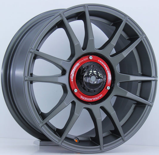 R1 Wheels 15 inç 4*100 ET35 Mat Füme Jant Takımı (J-311) - KolayOto