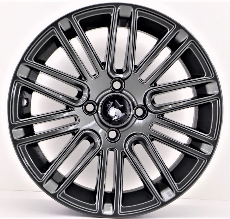 R1 Wheels 15 inç 5*112 ET35 Füme Jant Takımı (J-1141) - KolayOto