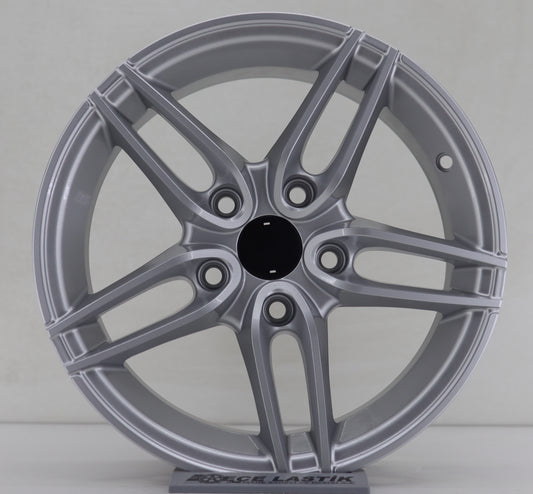 R1 Wheels 15 inç 5*112 ET35 Metalik Gri Jant Takımı (J-1067) - KolayOto