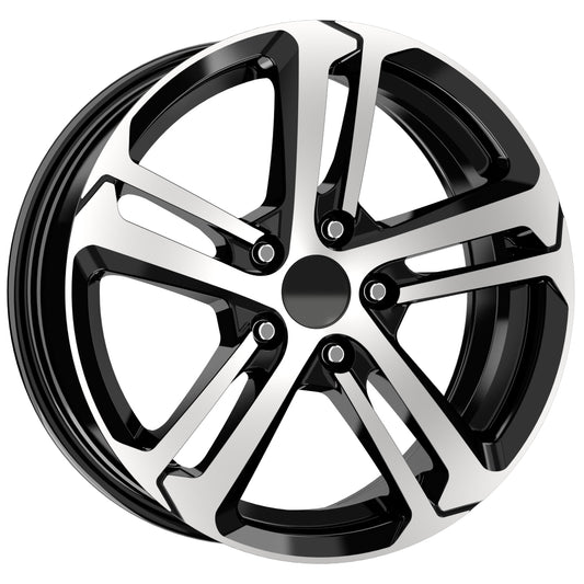 R1 Wheels 17 inç 5*108 ET40 Parlak Siyah Jant Takımı (J-1198) - KolayOto