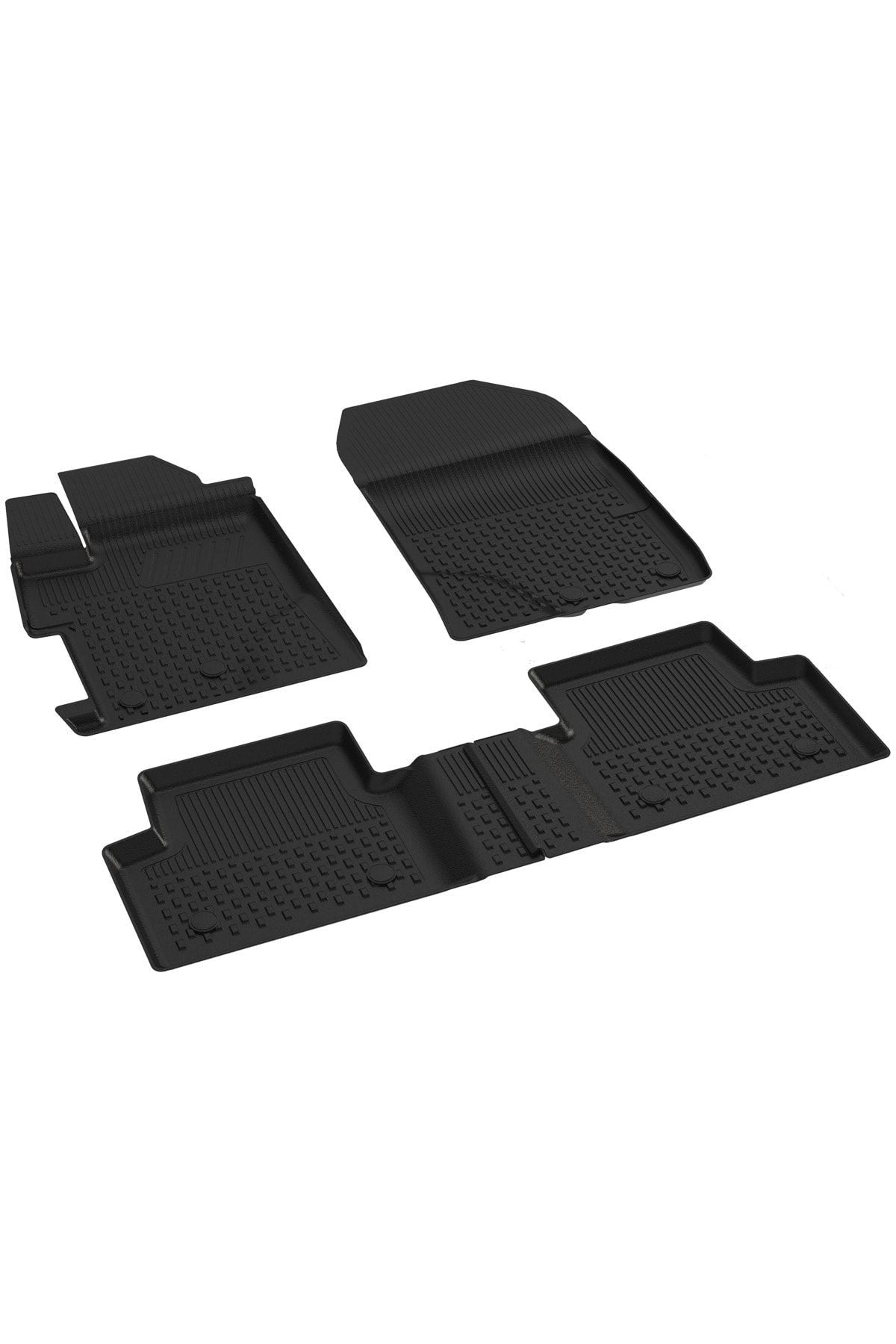 Sahler Honda Civic 2012-2015 Uyumlu 4.5D Havuzlu Siyah Oto Paspas Takımı - KolayOto