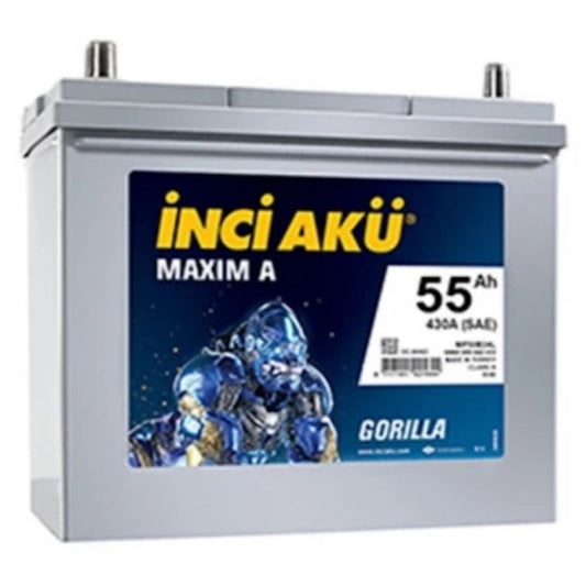 İnci 12V 55 Ah 430A (EN) Dar Tip (Honda Civic) Akü