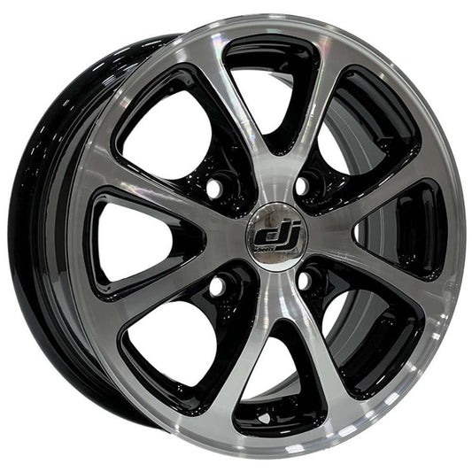 DJ 13 inç 4*100 ET30 Parlak Siyah Jant Takımı (J-3222)