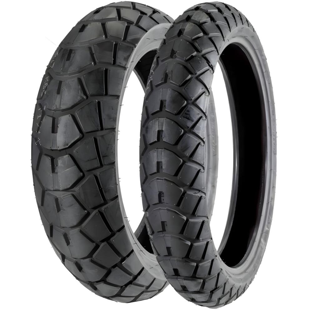 KingTyre K66 90/90R21 ve 130/80R17 Motosiklet Ön-Arka Takım Lastiği